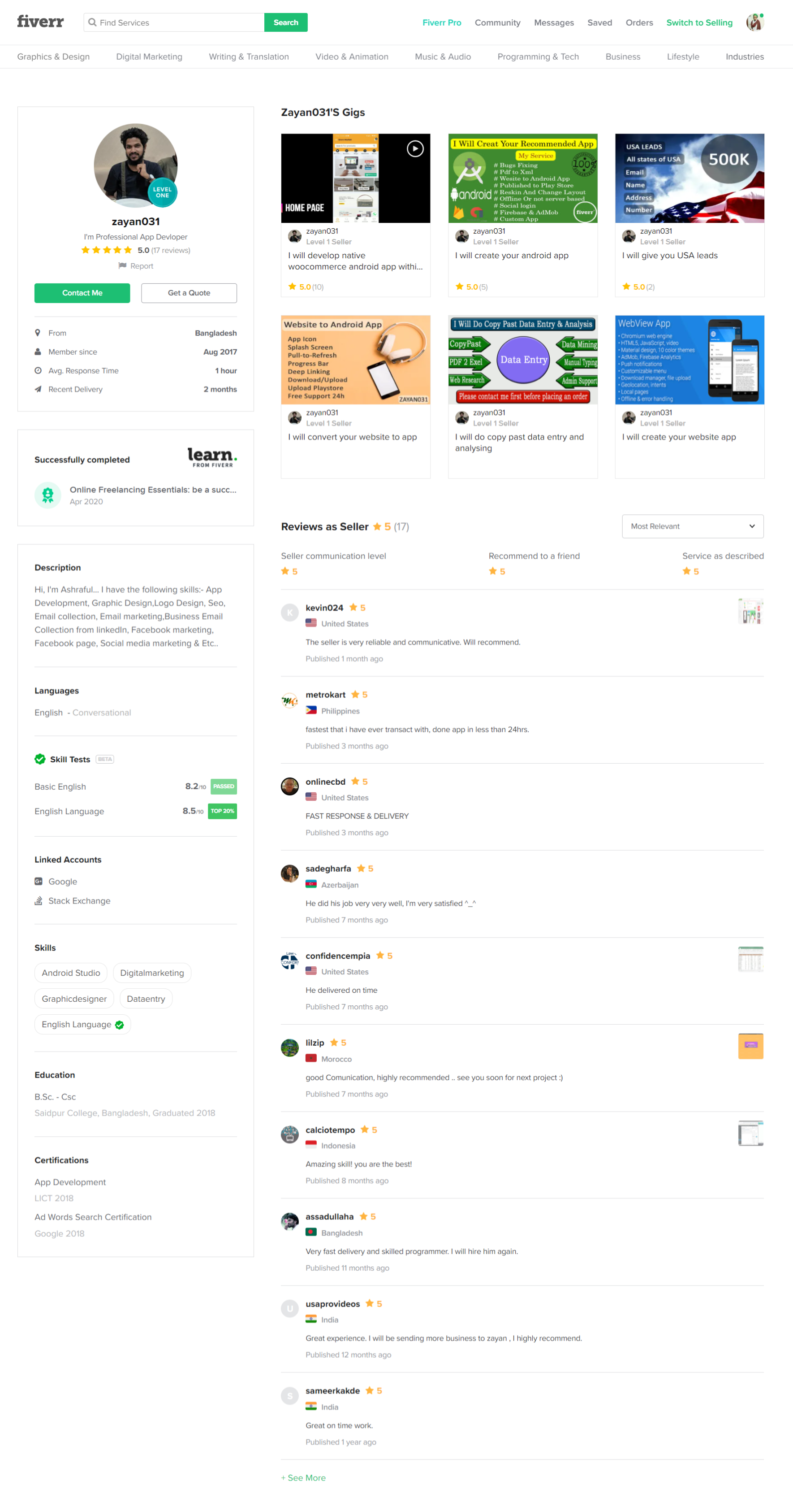 Fiverr Atech BD